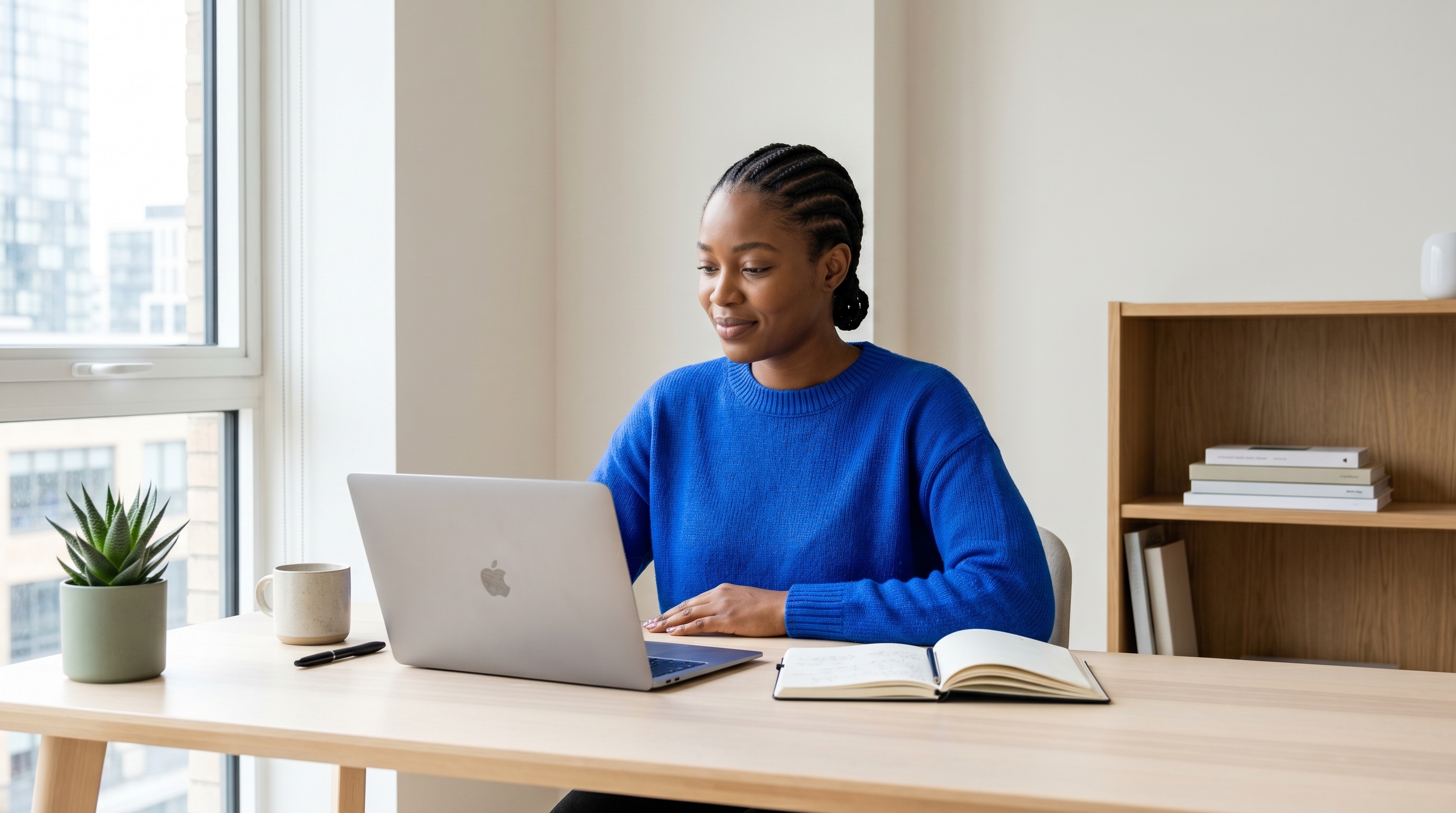 Woman working