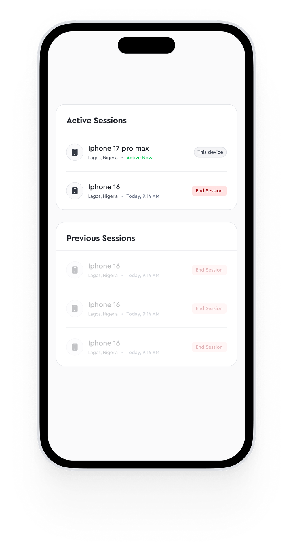 Session Security & Auto-Logout